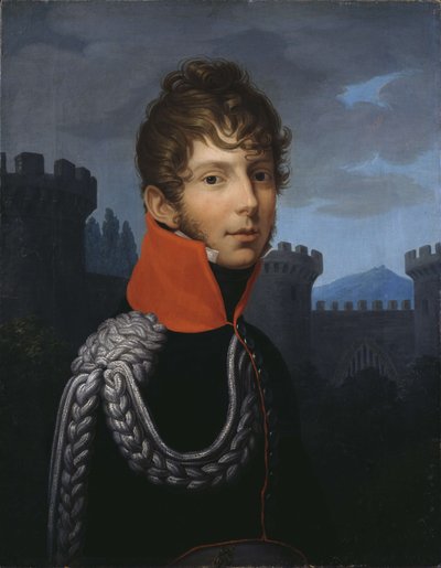 Porträt von Hauptmann Wilhelm Friedrich Ernst von Dalwigk zu Wache Schloss von Johann Friedrich Bury